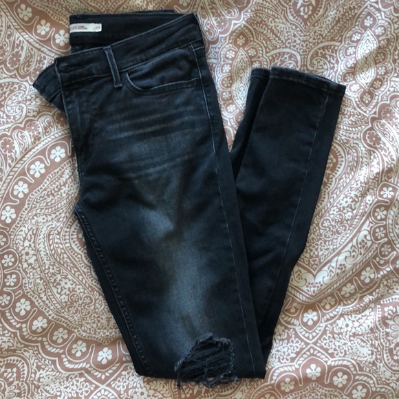 Levi’s 710 Super Skinny Distressed Jeans - Picture 6 of 8